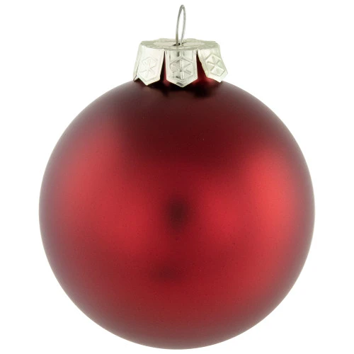 Northlight 72ct Red And Gold Matte Glass Christmas Ball Ornaments 4" (100mm) 5 Northlight 72ct Red And Gold Matte Glass Christmas Ball Ornaments 4" (100mm) - Image 5