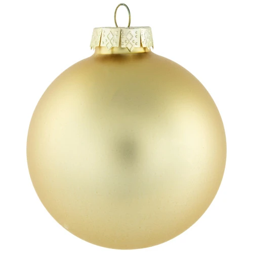 Northlight 72ct Red And Gold Matte Glass Christmas Ball Ornaments 4" (100mm) 6 Northlight 72ct Red And Gold Matte Glass Christmas Ball Ornaments 4" (100mm) - Image 6