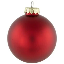 Northlight 72ct Red 2-Finish Glass Christmas Ball Ornaments 4" (100mm) 9 Northlight 72ct Red 2-Finish Glass Christmas Ball Ornaments 4" (100mm) -Chic Christmas Decoration northlight wy15217 2 63127.1677147723