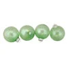 Northlight 4ct Green And Clear Shiny Iridescent Glass Christmas Ball Ornaments 3.25" (80mm)