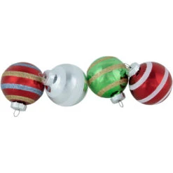 Northlight 12ct Multi Color Vintage Design Glass Ball Christmas Ornaments 2.25" (55mm) -Chic Christmas Decoration northlight wy15235 3 58568.1677147729