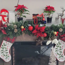 Northlight Set Of 3 Red And Black Buffalo Plaid "JOY" Christmas Stocking Holder 6" -Chic Christmas Decoration northlight wy15250 cxpic 65505.1678185726