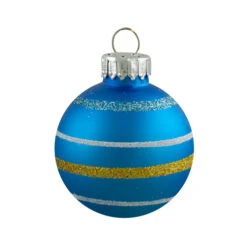 Northlight 10ct Green And Blue Matte Glass Christmas Ball Ornaments 1.75" (45mm) -Chic Christmas Decoration northlight wy27597 3 04822.1665346758