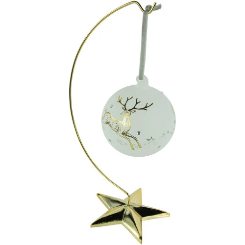 Northlight 12" Gold-tone 5 Point Star Metal Christmas Ornament Display Stand 3 Northlight 12" Gold-tone 5 Point Star Metal Christmas Ornament Display Stand - Image 3