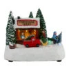 Northlight 8" LED Lighted And Musical Christmas Village Tree Shop Table Top Decoration - Pre-Lit