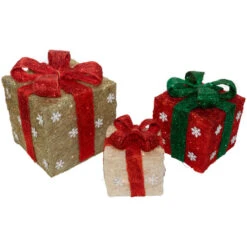 Northlight Set Of 3 Lighted Red And Gold Gift Boxes Christmas Outdoor Decorations 10" 9 Northlight Set Of 3 Lighted Red And Gold Gift Boxes Christmas Outdoor Decorations 10" -Chic Christmas Decoration northlight y76261 05 02682.1697041491