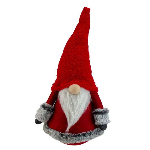 Northlight 17" Red And Gray Tumbling Santa Gnome With White Beard Christmas Figure 1 Northlight 17" Red And Gray Tumbling Santa Gnome With White Beard Christmas Figure