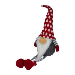 Northlight 24" Gray And Red Hanging Leg With Polka-Dot Snow Cap Smiling Gnome 7 Northlight 24" Gray And Red Hanging Leg With Polka-Dot Snow Cap Smiling Gnome -Chic Christmas Decoration northlight yj36284 a 2 82150.1587645152