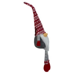 Northlight 24" Gray And Red Smiling Dangling Leg Christmas Gnome Decoration -Chic Christmas Decoration northlight yj36284 b 1 82531.1587645150