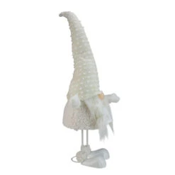 Northlight 24.5" White And Beige Sparkling Serena Christmas Gnome -Chic Christmas Decoration northlight yj37642 1 52374.1588415760