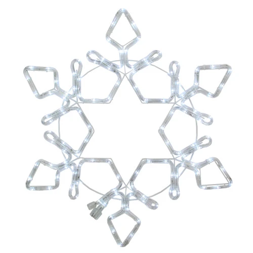 Northlight LED Rope Light Snowflake Commercial Christmas Decoration 5 Ft 2 Northlight LED Rope Light Snowflake Commercial Christmas Decoration 5 Ft - Image 2