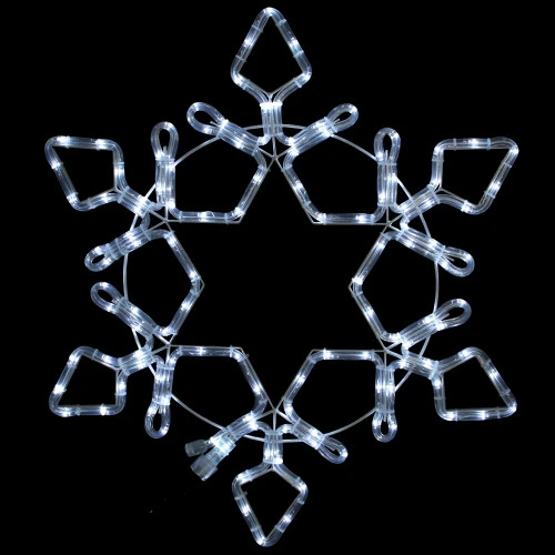 Northlight LED Rope Light Snowflake Commercial Christmas Decoration 5 Ft 1 Northlight LED Rope Light Snowflake Commercial Christmas Decoration 5 Ft