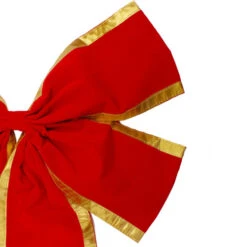 Northlight 24" X 38" Red And Gold 4-Loop Velveteen Christmas Bow Decoration -Chic Christmas Decoration northlight ys28018 1 15102.1664467288