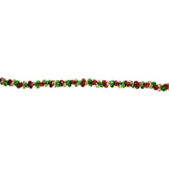 Northlight 5' Green, Gold And Red Jingle Bell Christmas Garland, Unlit -Chic Christmas Decoration northlight ys28302 03 25572.1686665008