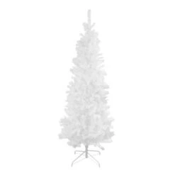 Northlight 6.5' White Winston Pine Slim Artificial Christmas Tree - Unlit