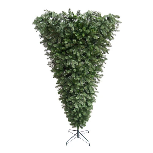 Northlight 7.5' Green Spruce Artificial Upside Down Christmas Tree - Unlit 1 Northlight 7.5' Green Spruce Artificial Upside Down Christmas Tree - Unlit