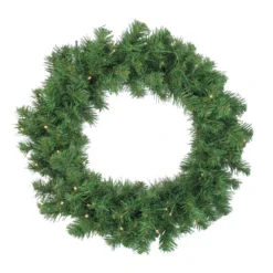 Northlight 4-Piece Artificial Winter Spruce Christmas Tree, Wreath And Garland Set 6.5' - Clear Lights -Chic Christmas Decoration northlight z16018 65091.1587644174