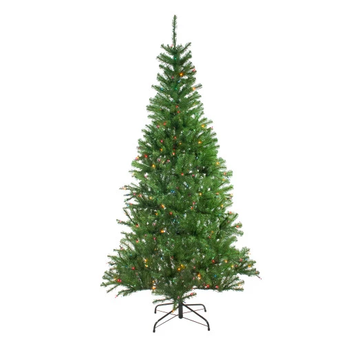 Northlight 7' Pre-Lit Medium Vail Spruce Artificial Christmas Tree - Multi Lights 1 Northlight 7' Pre-Lit Medium Vail Spruce Artificial Christmas Tree - Multi Lights