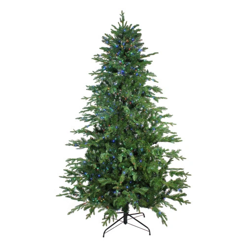 Northlight 7.5' Pre-Lit Medium Ashland Sitka Spruce Artificial Christmas Tree - Multicolor LED Lights 1 Northlight 7.5' Pre-Lit Medium Ashland Sitka Spruce Artificial Christmas Tree - Multicolor LED Lights