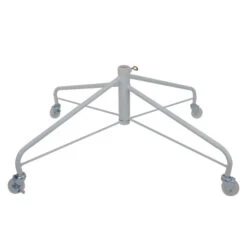 Chic Christmas Decoration 37 Northlight White Metal Rolling Christmas Tree Stand For 9'-12' Artificial Trees