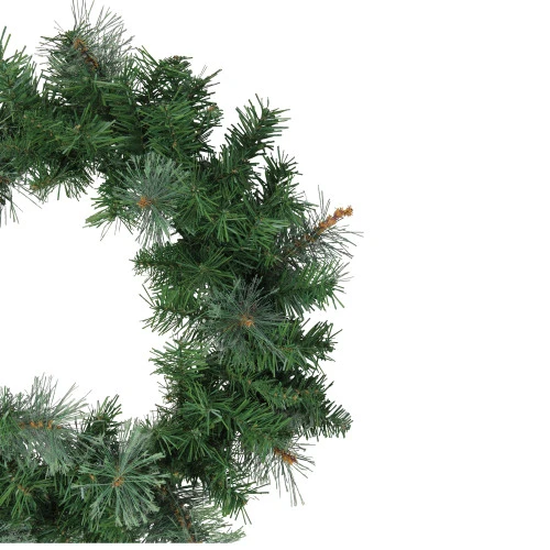 Northlight Mixed Cashmere Pine Artificial Christmas Wreath - 24-Inch, Unlit 2 Northlight Mixed Cashmere Pine Artificial Christmas Wreath - 24-Inch, Unlit - Image 2