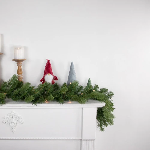 Northlight 9' X 10" Pre-Lit Noble Fir Artificial Christmas Garland - Clear Lights 3 Northlight 9' X 10" Pre-Lit Noble Fir Artificial Christmas Garland - Clear Lights - Image 3