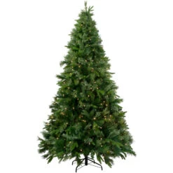 Northlight 9.5' Pre-Lit Full Ashcroft Cashmere Pine Artificial Christmas Tree - Clear AlwaysLit Lights