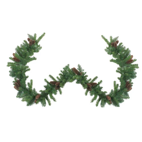 Northlight 9' X 14" Dakota Red Pine Artificial Christmas Garland - Unlit 1 Northlight 9' X 14" Dakota Red Pine Artificial Christmas Garland - Unlit