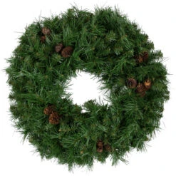 Northlight Dakota Red Pine Artificial Christmas Wreath With Pine Cones - 24-Inch, Unlit