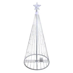 Northlight 4' Pre-Lit White LED Show Cone Christmas Tree Yard Decor -Chic Christmas Decoration northlight zg15642 3 16803.1600218898