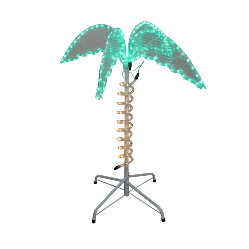 Northlight 2.5' Green And Tan LED Palm Tree Rope Light Outdoor Decoration 2 Northlight 2.5' Green And Tan LED Palm Tree Rope Light Outdoor Decoration - Image 2
