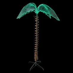 Northlight 4.5' Green And Tan LED Palm Tree Rope Light Outdoor Decoration