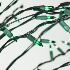 Northlight 9' Black Pre-Lit Artificial Cascade Twig Christmas Tree - Green Lights -Chic Christmas Decoration northlight zg15694 3 50197.1665610747