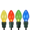 Northlight Set Of 4 Lighted Multi-Color Jumbo C7 Bulb Christmas Pathway Marker Lawn Stakes