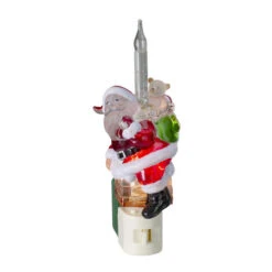 Northlight 7" Santa Claus In Chimney Christmas Bubble Night Light -Chic Christmas Decoration northlightct 27 217 107 05621.1663773984