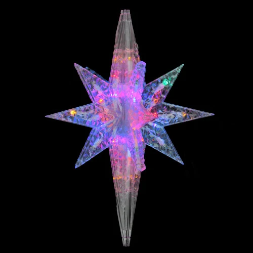 Northlight 19" Multicolor LED Twinkling 3D Bethlehem Star Hanging Christmas Decoration 2 Northlight 19" Multicolor LED Twinkling 3D Bethlehem Star Hanging Christmas Decoration - Image 2