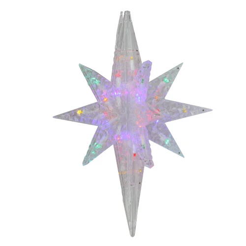 Northlight 19" Multicolor LED Twinkling 3D Bethlehem Star Hanging Christmas Decoration 1 Northlight 19" Multicolor LED Twinkling 3D Bethlehem Star Hanging Christmas Decoration