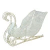 Northlight 41" Lighted Elegant White Glittering Christmas Sleigh Outdoor Decor