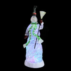 Northlight 11" White LED Lighted Color Changing Snowman Glitter Dome Christmas Tabletop Decor - 32913140 -Chic Christmas Decoration northlightct 70 426 066 3 48228.1587644957