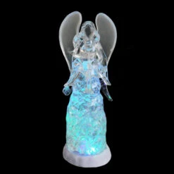 Northlight 11.5" LED Lighted Color Changing Angel With Trumpet Christmas Glitterdome - 32913142 -Chic Christmas Decoration northlightct 70 434 066 3 63658.1587644958