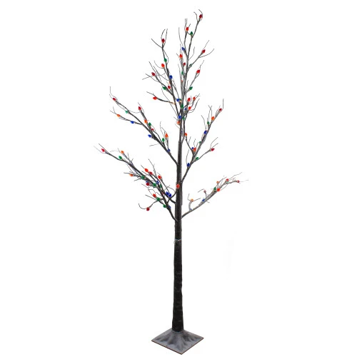 Northlight 6' Pre-Lit LED Brown Artificial Christmas Tree- Multi-Colored Lights 5 Northlight 6' Pre-Lit LED Brown Artificial Christmas Tree- Multi-Colored Lights - Image 5