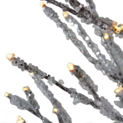 Northlight 4' Pre-Lit LED Brown Artificial Christmas Tree With Icicle Lights- Clear Lights -Chic Christmas Decoration northlightd 18 11217wae 4 3 93391.1587643020