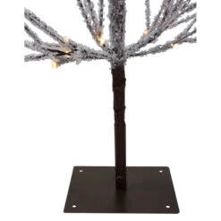 Northlight 4' Pre-Lit LED Brown Artificial Christmas Tree With Icicle Lights- Clear Lights -Chic Christmas Decoration northlightd 18 11217wae 4 4 96251.1587643020