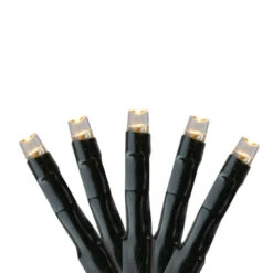 Northlight 200 Warm White Multi-Function LED Cluster Christmas Lights - 5.75 Ft Green Wire