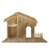 Northlight 51” Christmas Nativity Wood Stable
