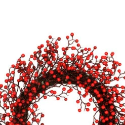 Northlight Festive Red Berries Artificial Christmas Wreath - 22-Inch, Unlit 5 Northlight Festive Red Berries Artificial Christmas Wreath - 22-Inch, Unlit -Chic Christmas Decoration northlightss312b 01410.1636808484