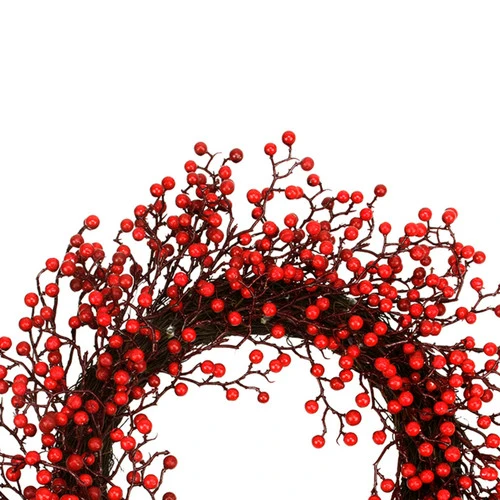 Northlight Festive Red Berries Artificial Christmas Wreath - 22-Inch, Unlit 3 Northlight Festive Red Berries Artificial Christmas Wreath - 22-Inch, Unlit - Image 3