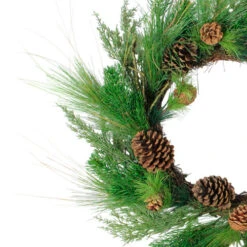 Northlight Pine Cones And Needles Artificial Christmas Wreath - 24-Inch, Unlit -Chic Christmas Decoration northlightvm02190b 45665.1636546338