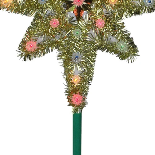 Northlight 21" Lighted Gold Star Of Bethlehem Christmas Tree Topper - Multicolor Lights 3 Northlight 21" Lighted Gold Star Of Bethlehem Christmas Tree Topper - Multicolor Lights - Image 3