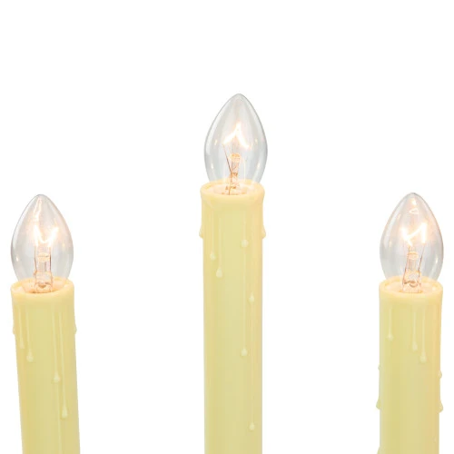 Northlight 14.5" Ivory 5-Lights Christmas Chandelier On Holly Berry And Bell Base Candle Lamp 4 Northlight 14.5" Ivory 5-Lights Christmas Chandelier On Holly Berry And Bell Base Candle Lamp - Image 4